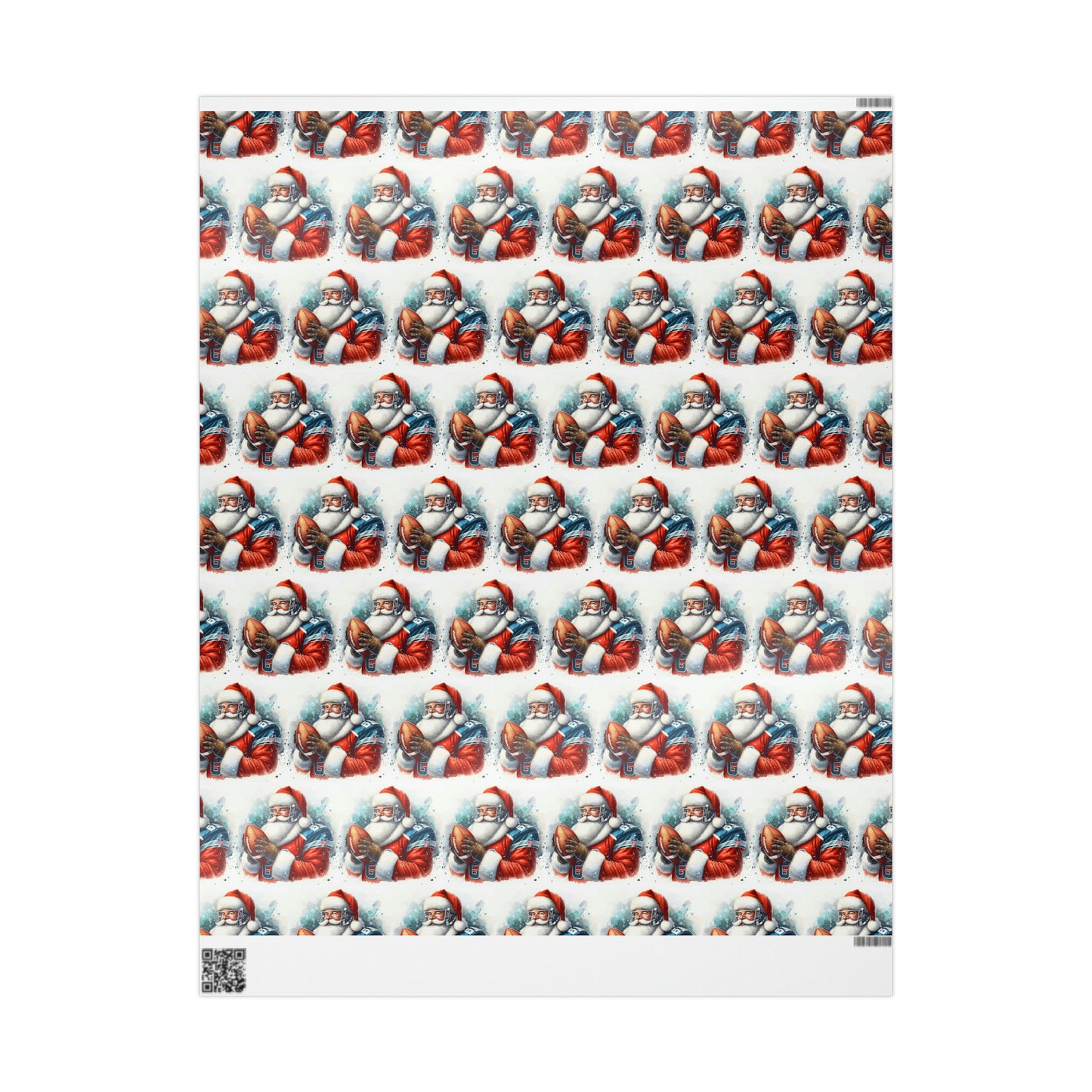 Santa Wrapping Papers | Gifts for Him | Men's Wrapping Paper | NFL Inspired Wrapping Paper | Football Wrapping Paper | Sports Wrapping Paper