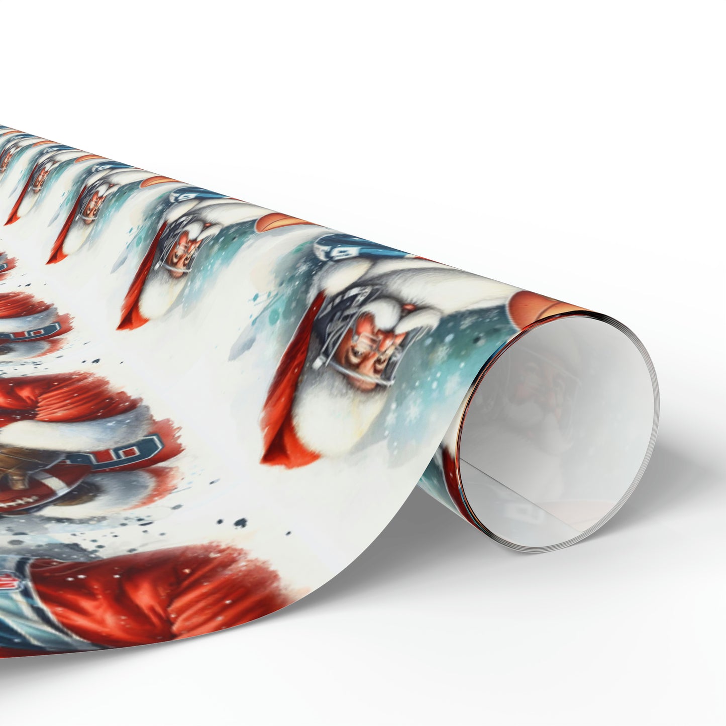 Santa Wrapping Papers | Gifts for Him | Men's Wrapping Paper | NFL Inspired Wrapping Paper | Football Wrapping Paper | Sports Wrapping Paper