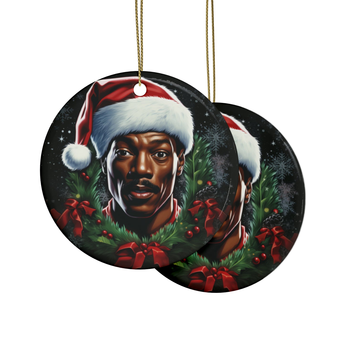 Coming to America Ceramic Ornaments, Eddie Murphy Christmas Ornament (1pcs, 5pcs, 10pcs, 20pcs)