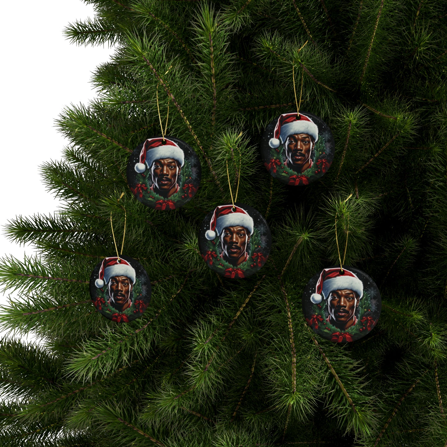 Coming to America Ceramic Ornaments, Eddie Murphy Christmas Ornament (1pcs, 5pcs, 10pcs, 20pcs)