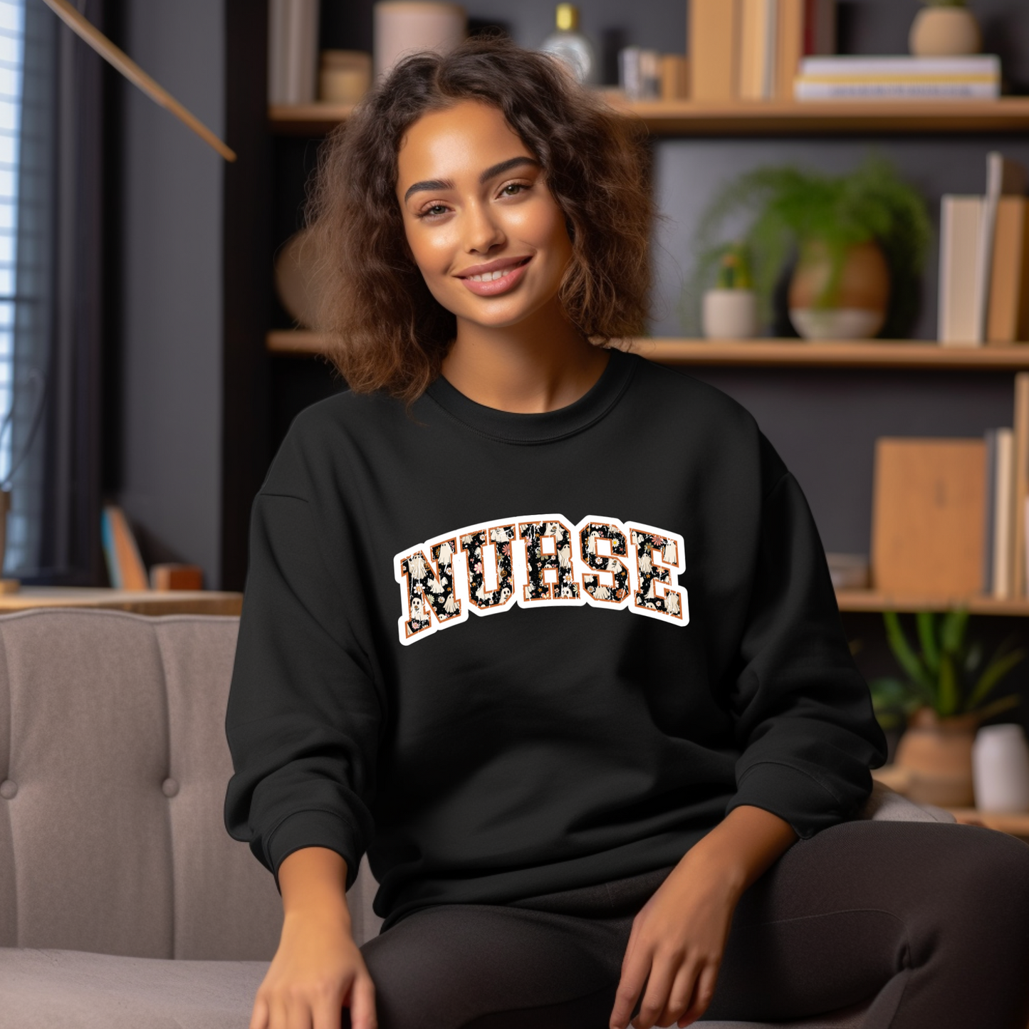 Halloween Spooky Nurse Sweatshirt for Halloween