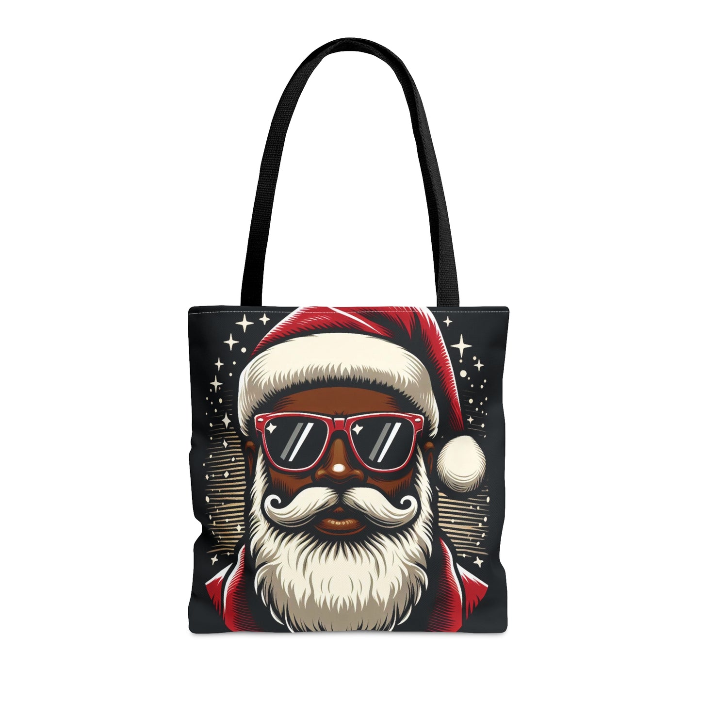 Black Santa Claus Tote Bag, Christmas Tote Bag, Tote Bag for Christmas, African American Santa Tote, Black Santa Totes