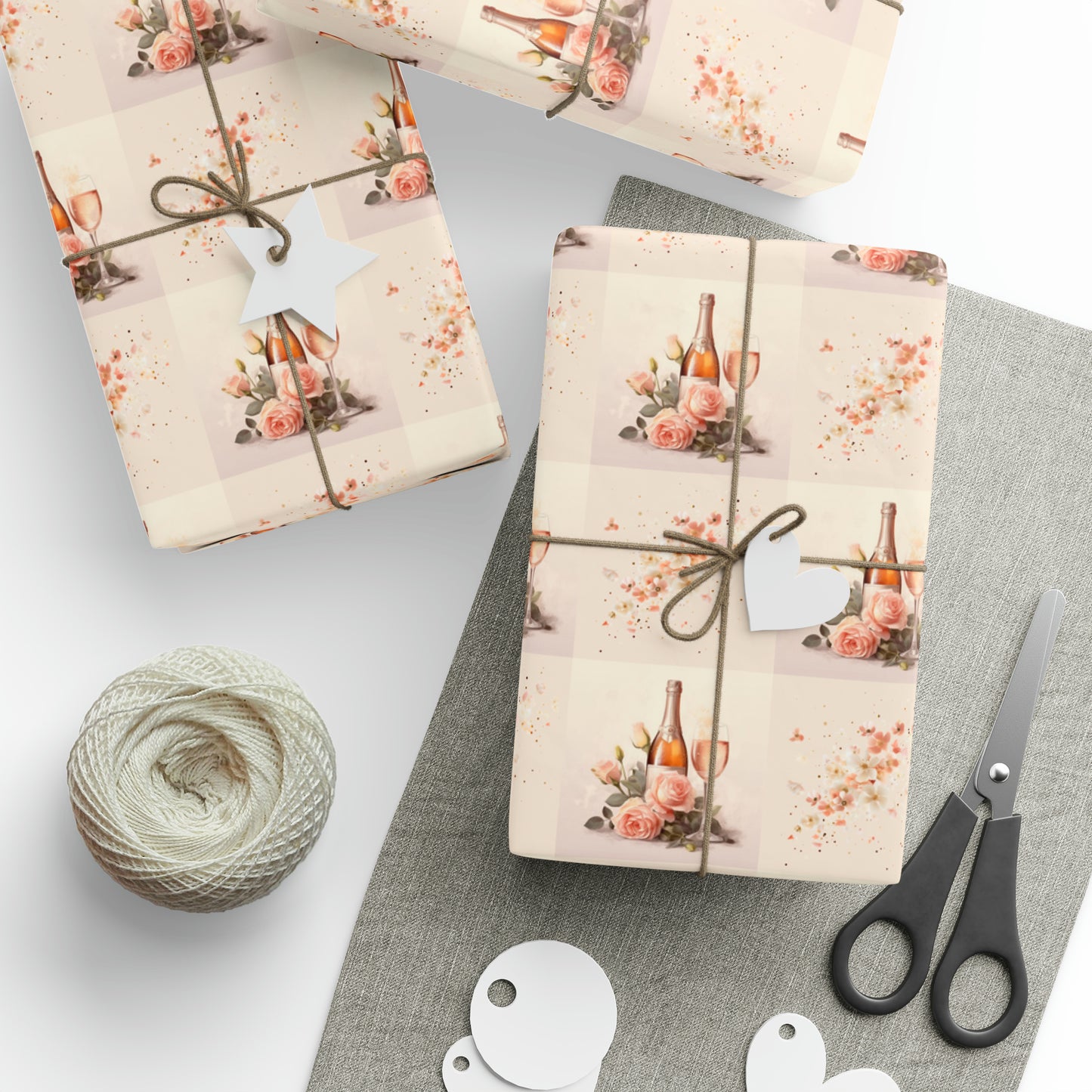 Champagne Wedding Wrapping Paper