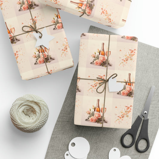 Champagne Wedding Wrapping Paper