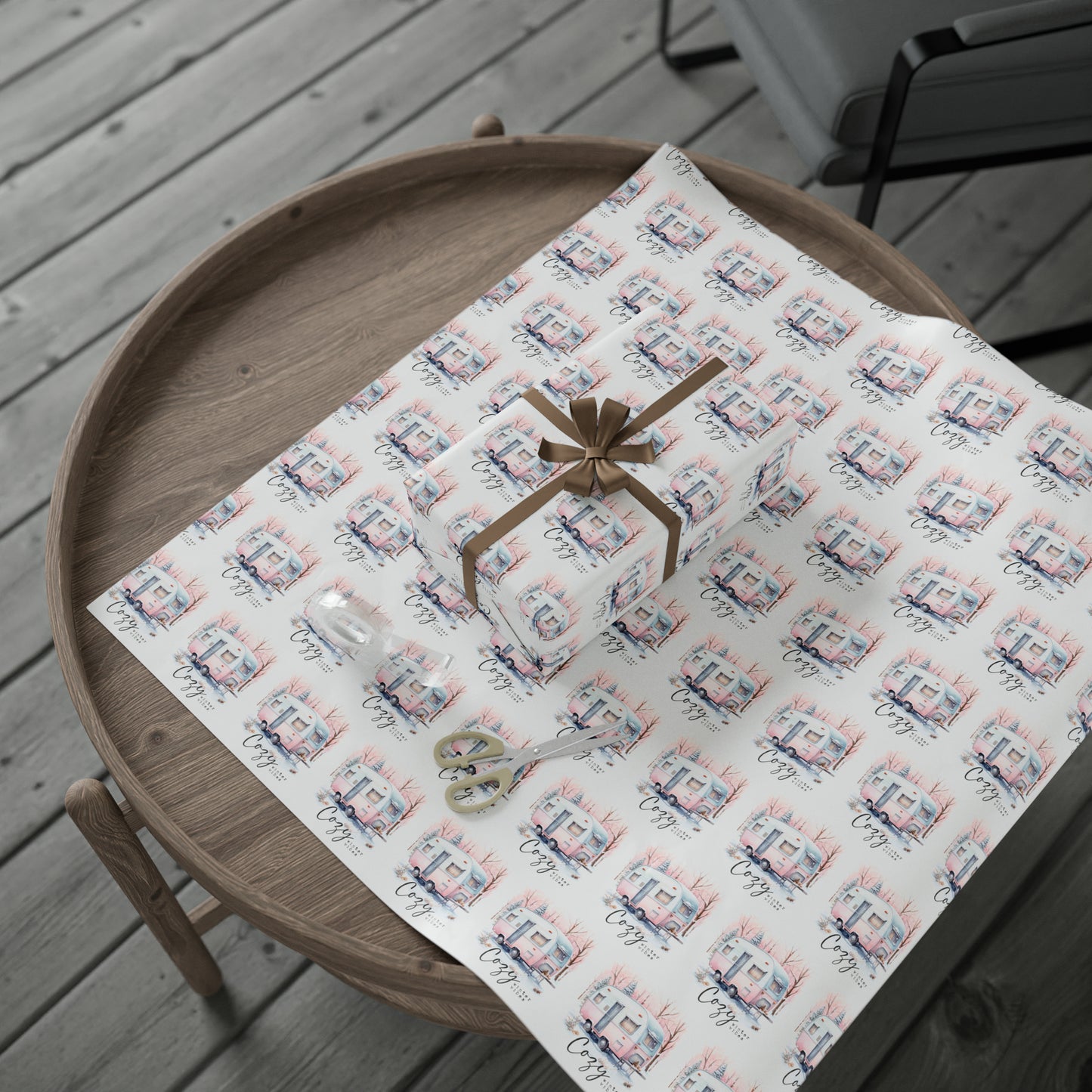 Camper Wrapping Paper, Christmas Wrapping Paper, Gift Wrap, Caravan Gift Wrap, Trailer, RV Wrapping Paper, Gifts for Her, Gift for Mom
