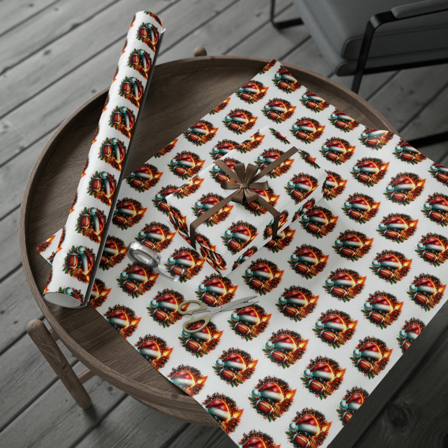 Football Season Gift Wrap, Football Wrapping Paper, Football Christmas Gift Wrap, Gift for Him, Gift for Men, Men's Gifts, Christmas for Men