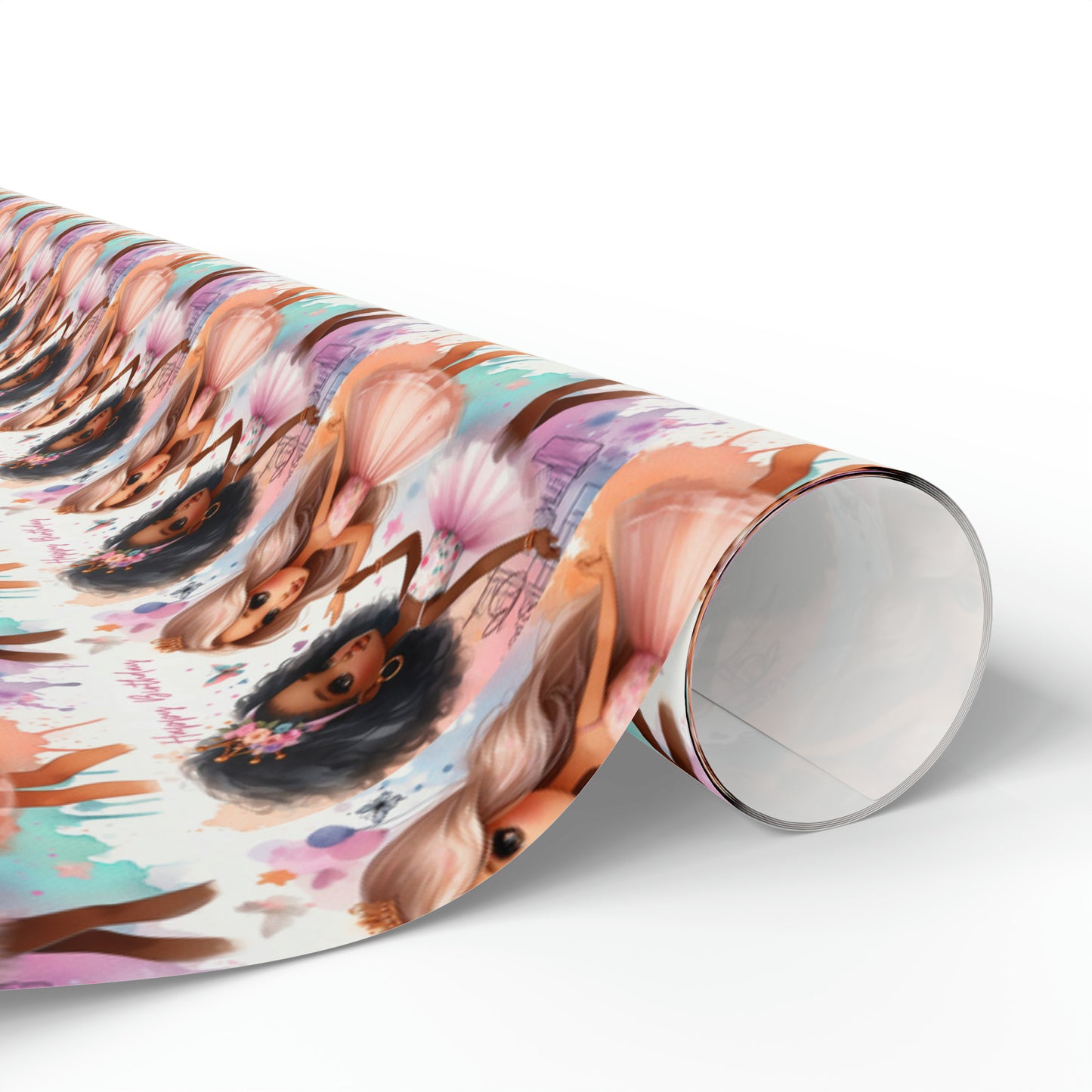 Doll Birthday Wrapping Paper, Barbie Inspired Birthday Gift Wrap, Girl's Birthday Wrapping Paper, Girl Birthday Party Wrapping Paper
