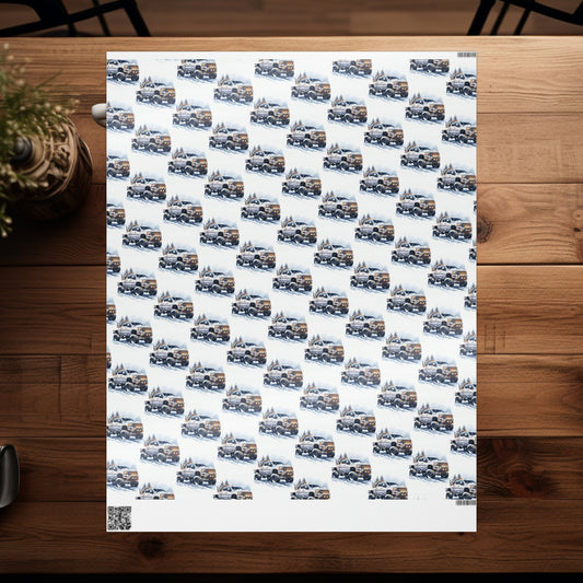 Big Truck Wrapping Papers, Monster Truck Gift Wrap, Christmas Wrapping Paper, Gifts for Him, Truck Gift Wrap, Men's Wrapping Paper