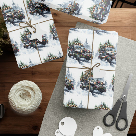Jeep Gift Wrap, Christmas Wrapping Paper