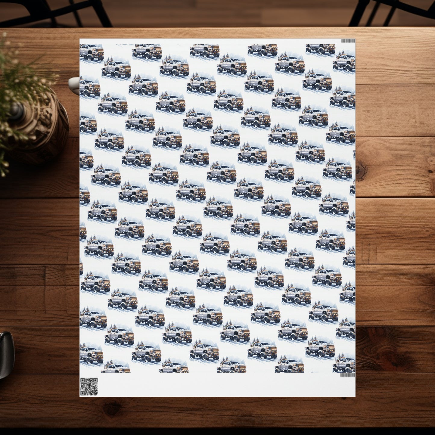 Big Truck Wrapping Papers, Monster Truck Gift Wrap, Christmas Wrapping Paper, Gifts for Him, Truck Gift Wrap, Men's Wrapping Paper
