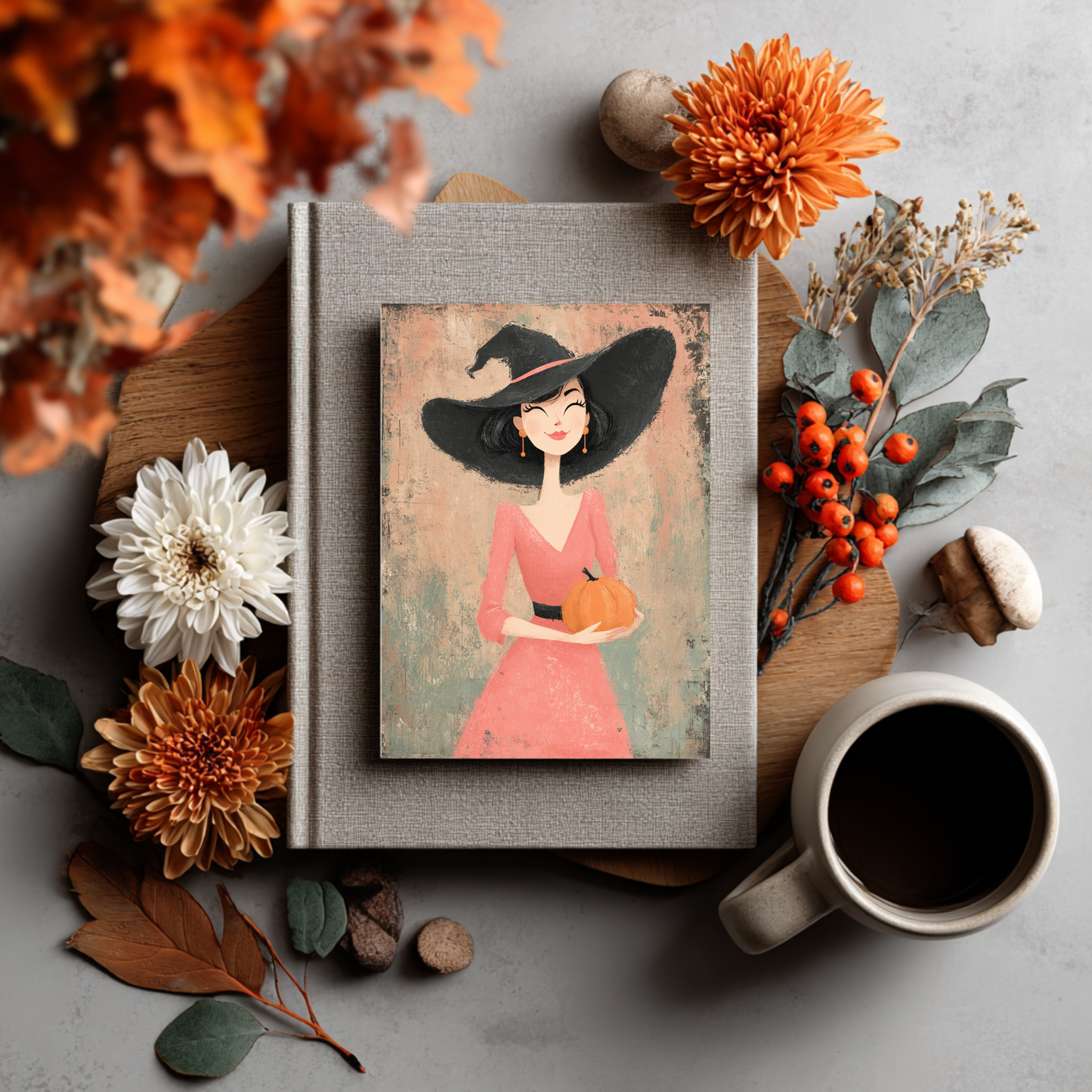 Bougie Witch Greeting Card