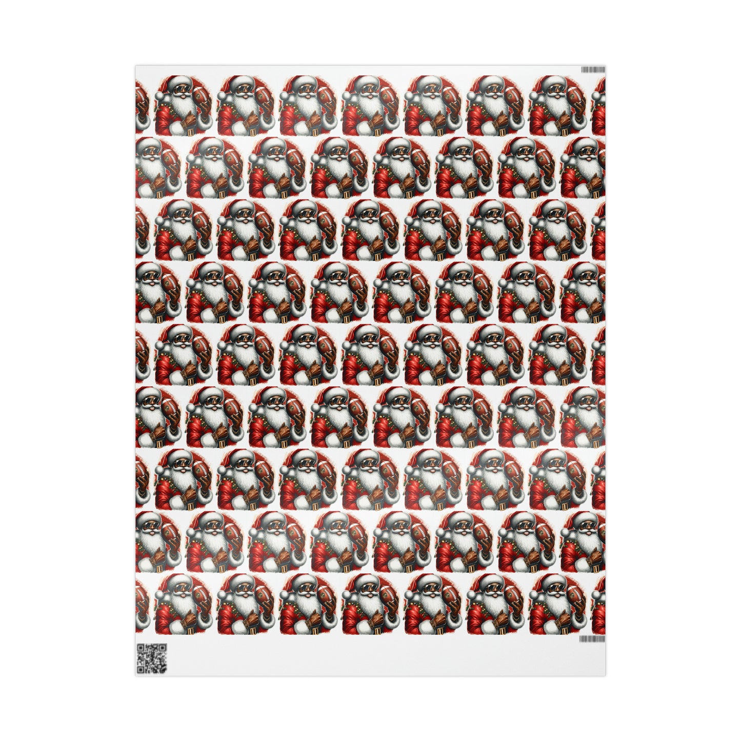 Football Gift Wrapping Papers, NFL Gift Wrapping Paper, Melanin Gift Wrap, Gift for Him, Gift for Dad, Black People Gift Wrap, Black Santa