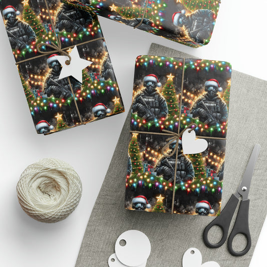 Call of Duty Gamer Wrapping Paper, Gamer Gift Wrap, Men's Gifts, Gifts for Him, Christmas Wrapping Paper, Warzone Gift Wrap, Gamer Gifts