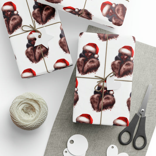 Black Barbie Gift Wrap, Christmas Gift Wrap, Barbie Gift Wrap, Gifts for Her