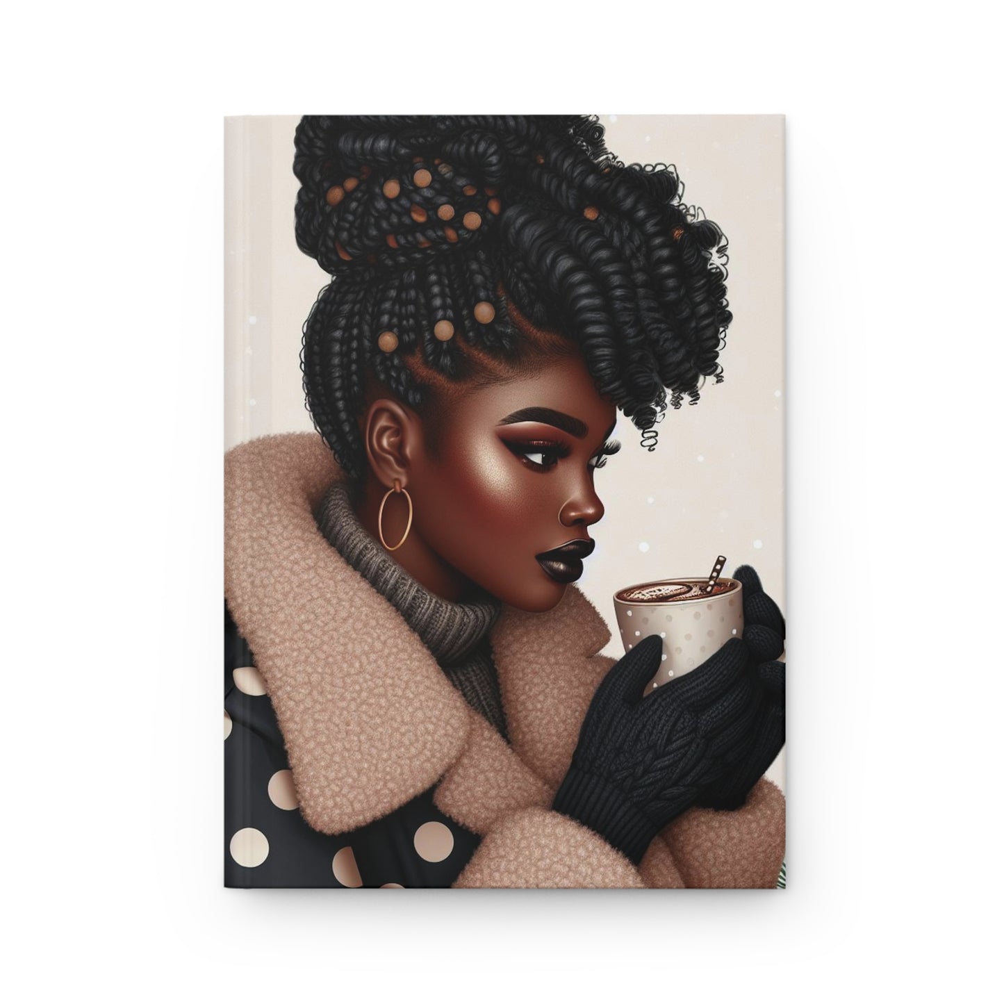 Melanin Girl Journal | Journal Blank Inside | Black Girl Journal | Journal for Her | Woman's Journal | Gift for Her | Notebook