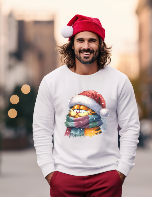 Garfield Inspired Christmas Sweatshirt