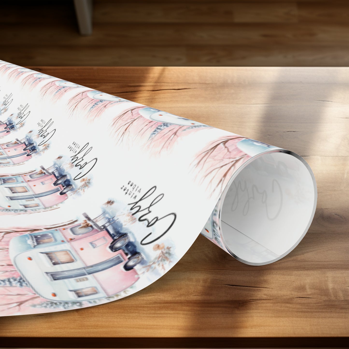 Camper Wrapping Paper, Christmas Wrapping Paper, Gift Wrap, Caravan Gift Wrap, Trailer, RV Wrapping Paper, Gifts for Her, Gift for Mom