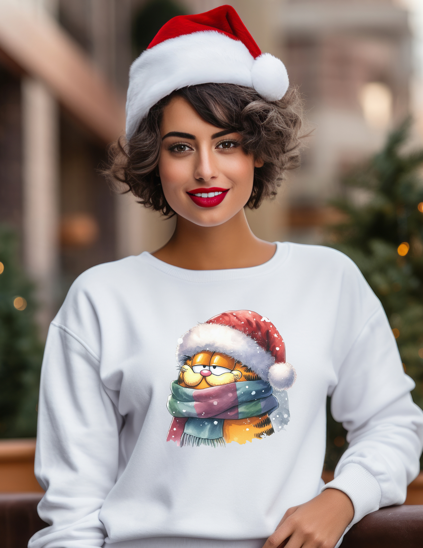Garfield Inspired Christmas Sweatshirt