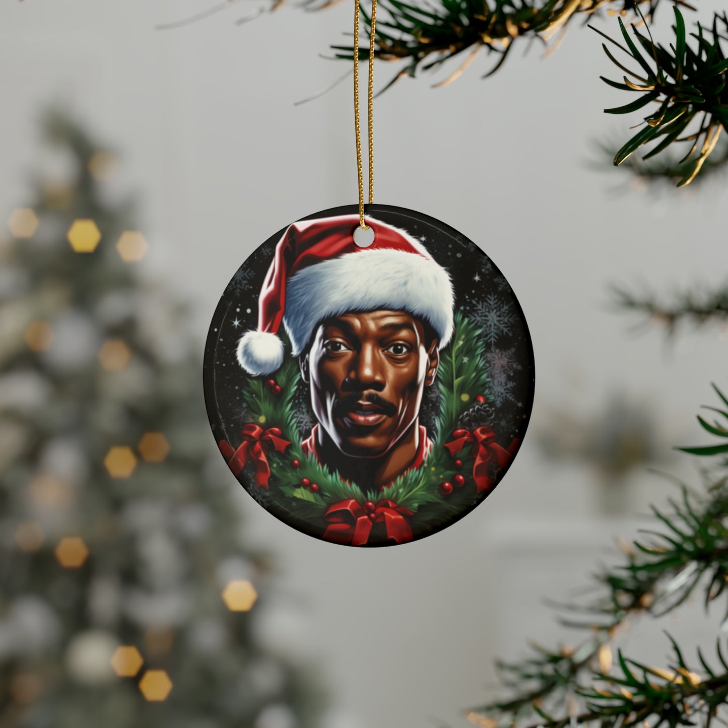 Coming to America Ceramic Ornaments, Eddie Murphy Christmas Ornament (1pcs, 5pcs, 10pcs, 20pcs)