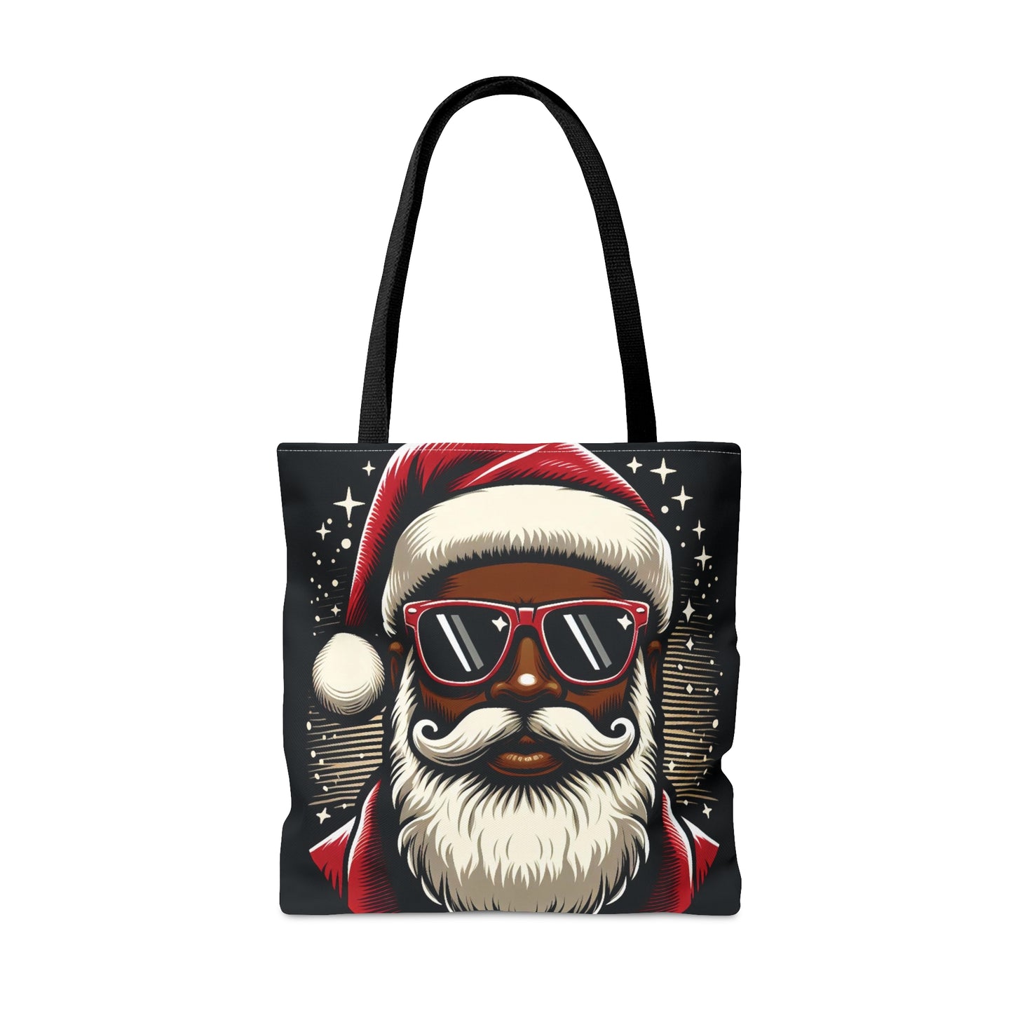 Black Santa Claus Tote Bag, Christmas Tote Bag, Tote Bag for Christmas, African American Santa Tote, Black Santa Totes