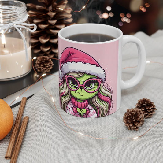 Grinch Inspired Ceramic Mug 11oz | Grinch Coffee Mug | Christmas Coffee Mug | Christmas Gift for Her | Grinch Christmas Gifts