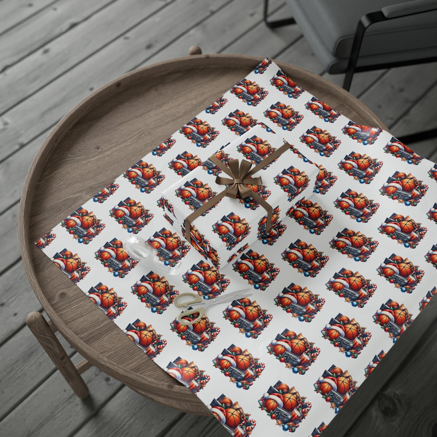 Basketball Wrapping Paper, Christmas Gift Wrap for Men, Men's Gifts, Gifts for Him, Gifts for Men, Basketball Gift Wrap