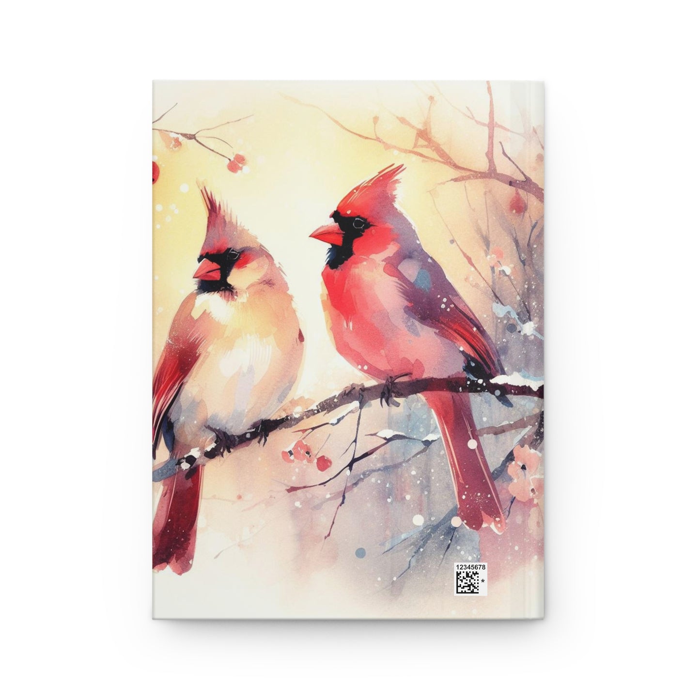 Winter Cardinal Hardcover Journal