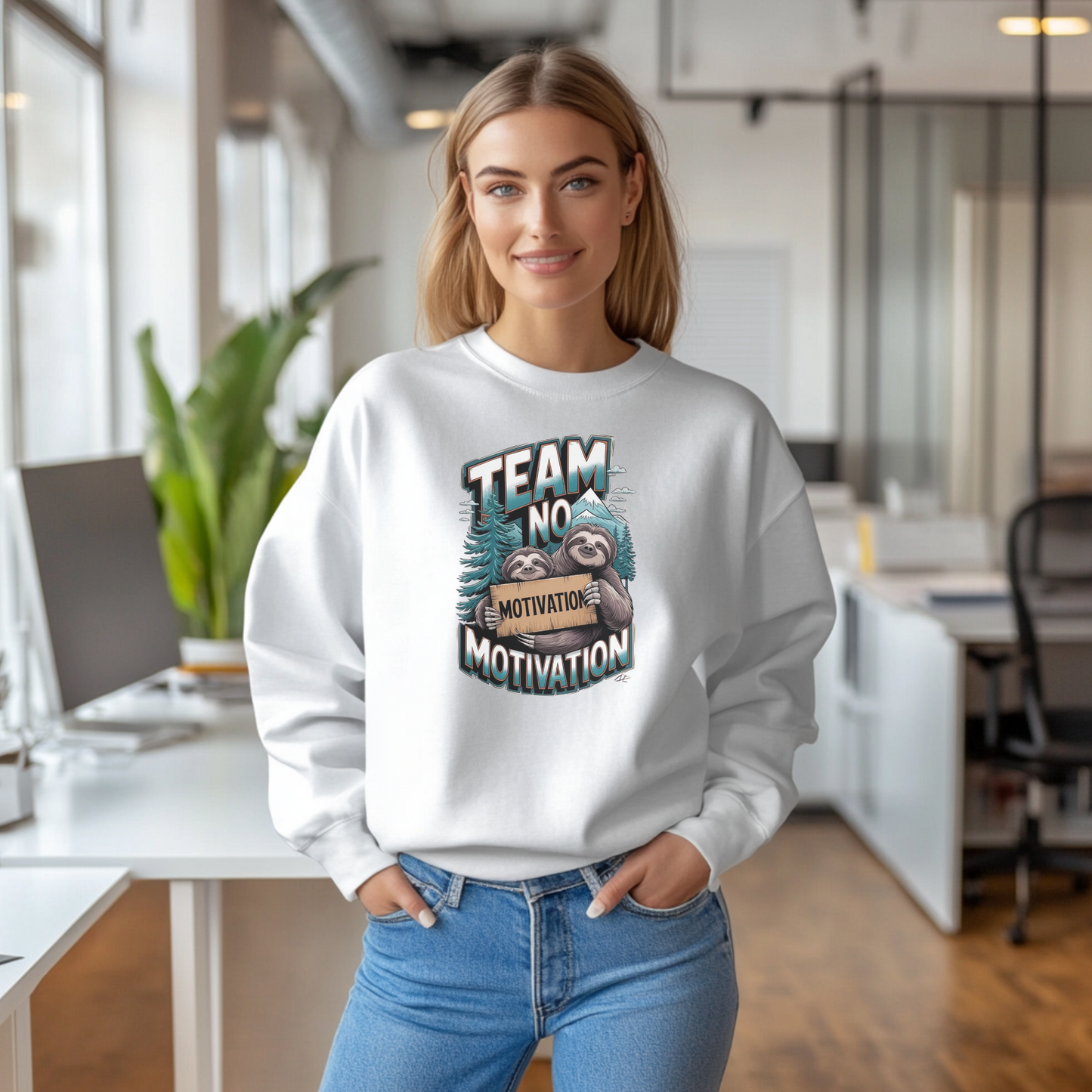 Team No Motivation Meme Long Sleeve T-shirt