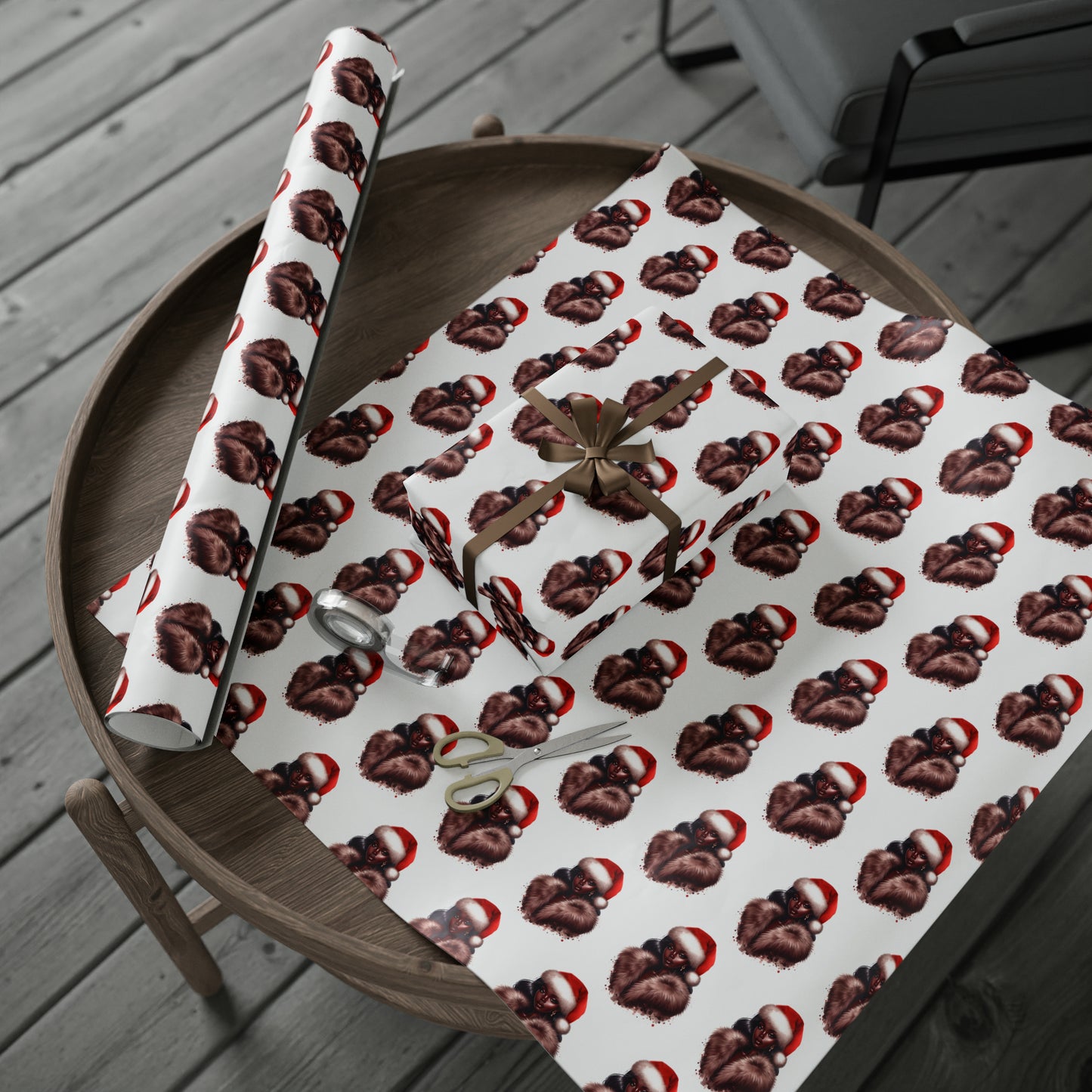 Black Barbie Gift Wrap, Christmas Gift Wrap, Barbie Gift Wrap, Gifts for Her