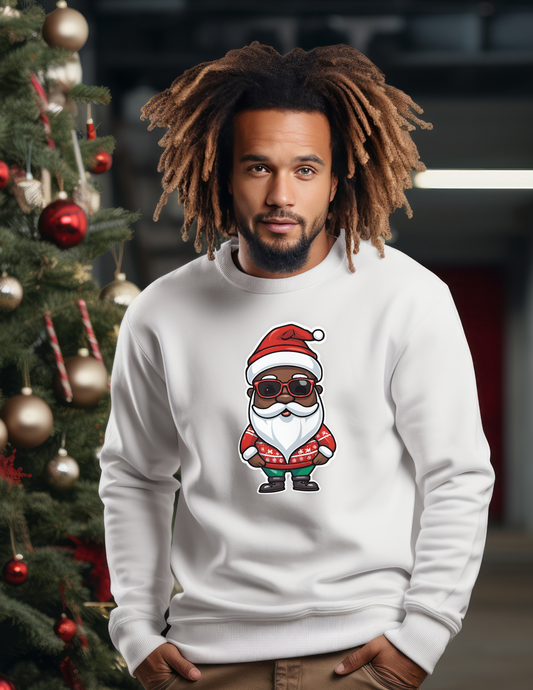 Black Santa Christmas Sweatshirt