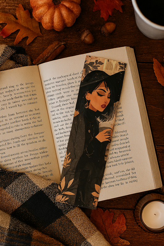 Witch Aesthetic Bookmark | Cozy Gothic Book Lover Gift