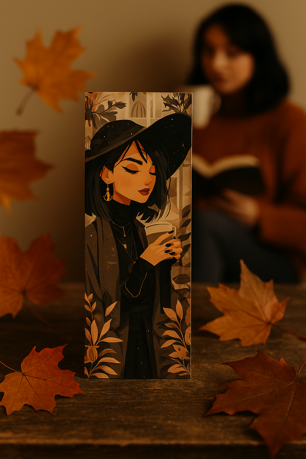 Witch Aesthetic Bookmark | Cozy Gothic Book Lover Gift