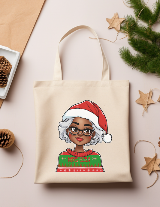 Mrs Claus Tote Bag - Christmas Tote Bag