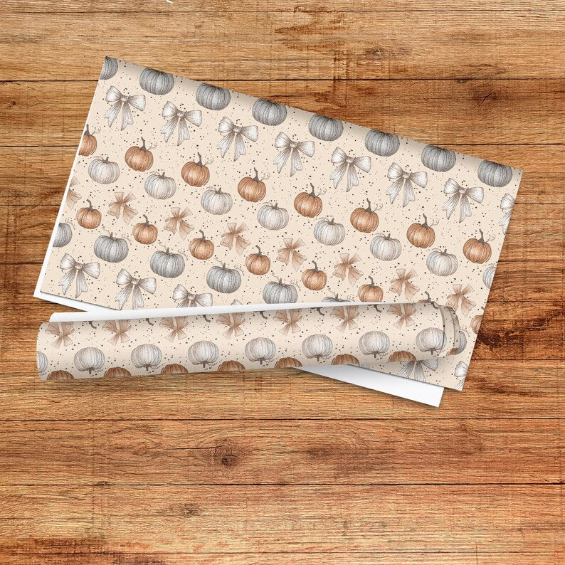 Rustic Pumpkin Gift Wrap