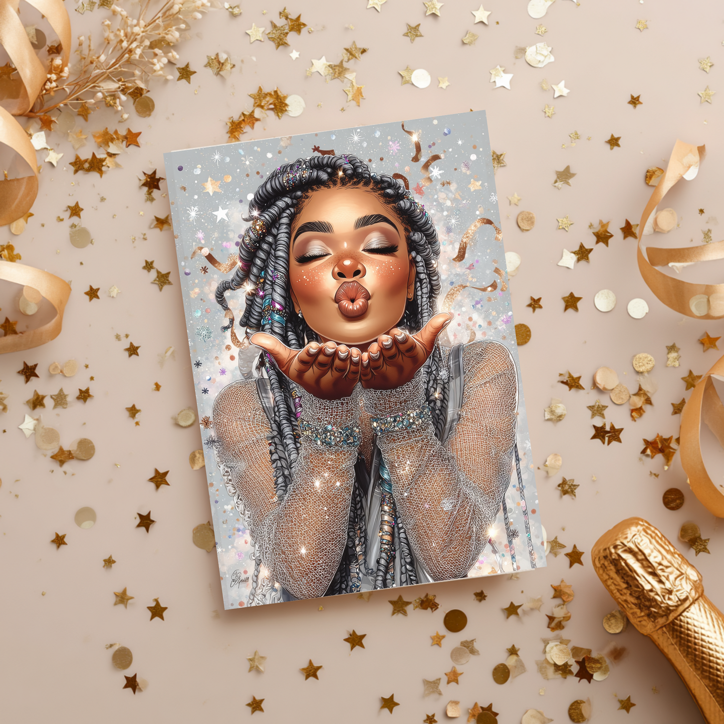 African American Woman Greeting Card