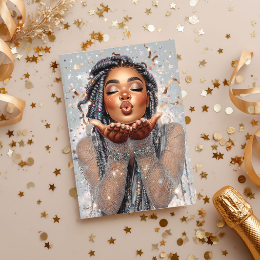 African American Woman Greeting Card