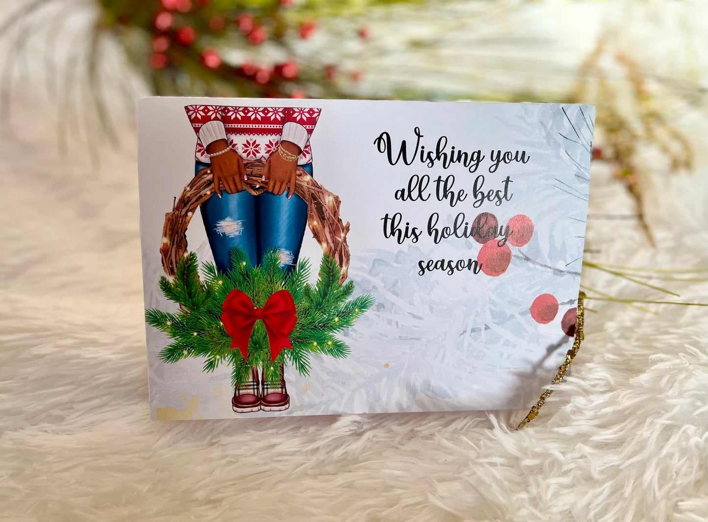 African American Holiday Season Card